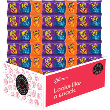 Takis Variety Pack Fuego, Blue Heat, And Intense Nacho Tortilla Chips - Fiery Spicy Snack Bag Care Package - Bulk Assortment Chr