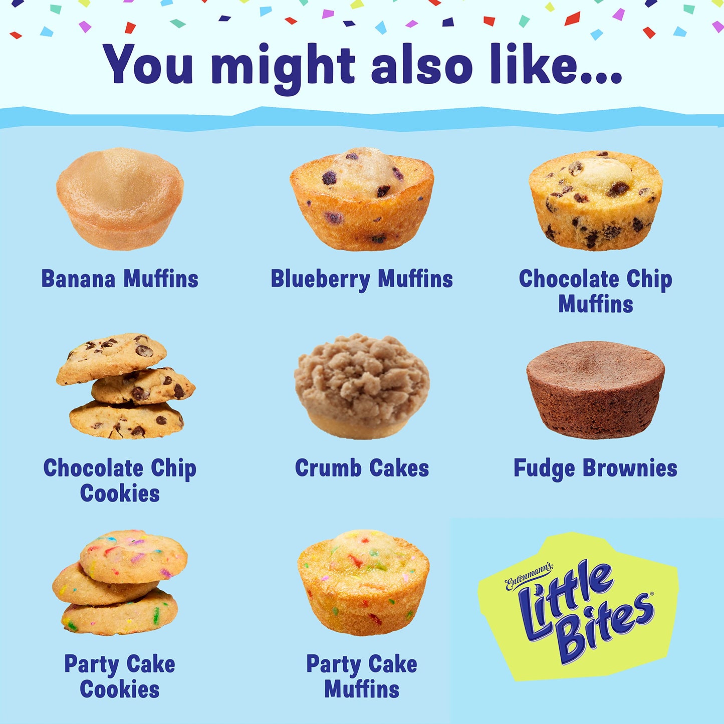 Entenmanns Little Bites Mini Muffins Variety Pack | 4 pack (20 pouches total)
