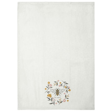 Karma Gifts Bee Tea Towel - 100% Cotton Hand Towels For The Kitchen - Modern Home Decor - Iridescent Small