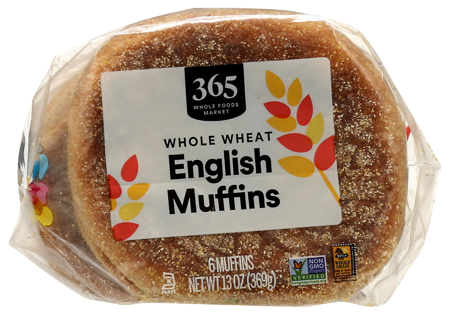 365 by Whole Foods Market Whole Wheat English Muffins 6 Count, 13 OZ