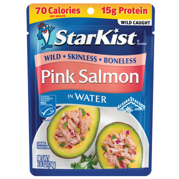 Starkist Skinless And Boneless Pink Salmon In Water, 2.6 Oz Pouch
