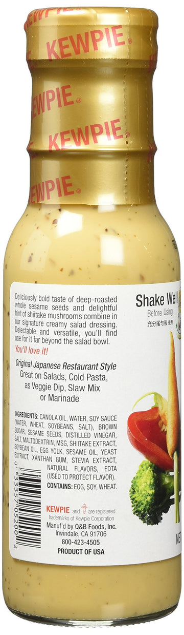 Kewpie Japanese Dressing Roasted Sesame 8 Oz.(Deep Roasted Sesame Dressing (Creamy), 8 Oz)