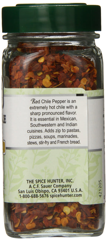 The Spice Hunter Chile Pepper, Red, Crushed, 1.3 Ounce Jar (Pack Of 48)