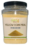 Stone Ground Yellow Corn Meal | Enriched | by Dasher's Spice & Beans | 2.5 lb. Cannister