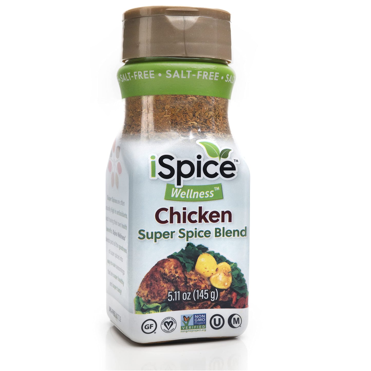 Ispice - Salt-Free | Sugar Free | 100% Pure Wellness Salad Seasoning Fat Free Super Spice Blend | All Natural | Ready To Use As