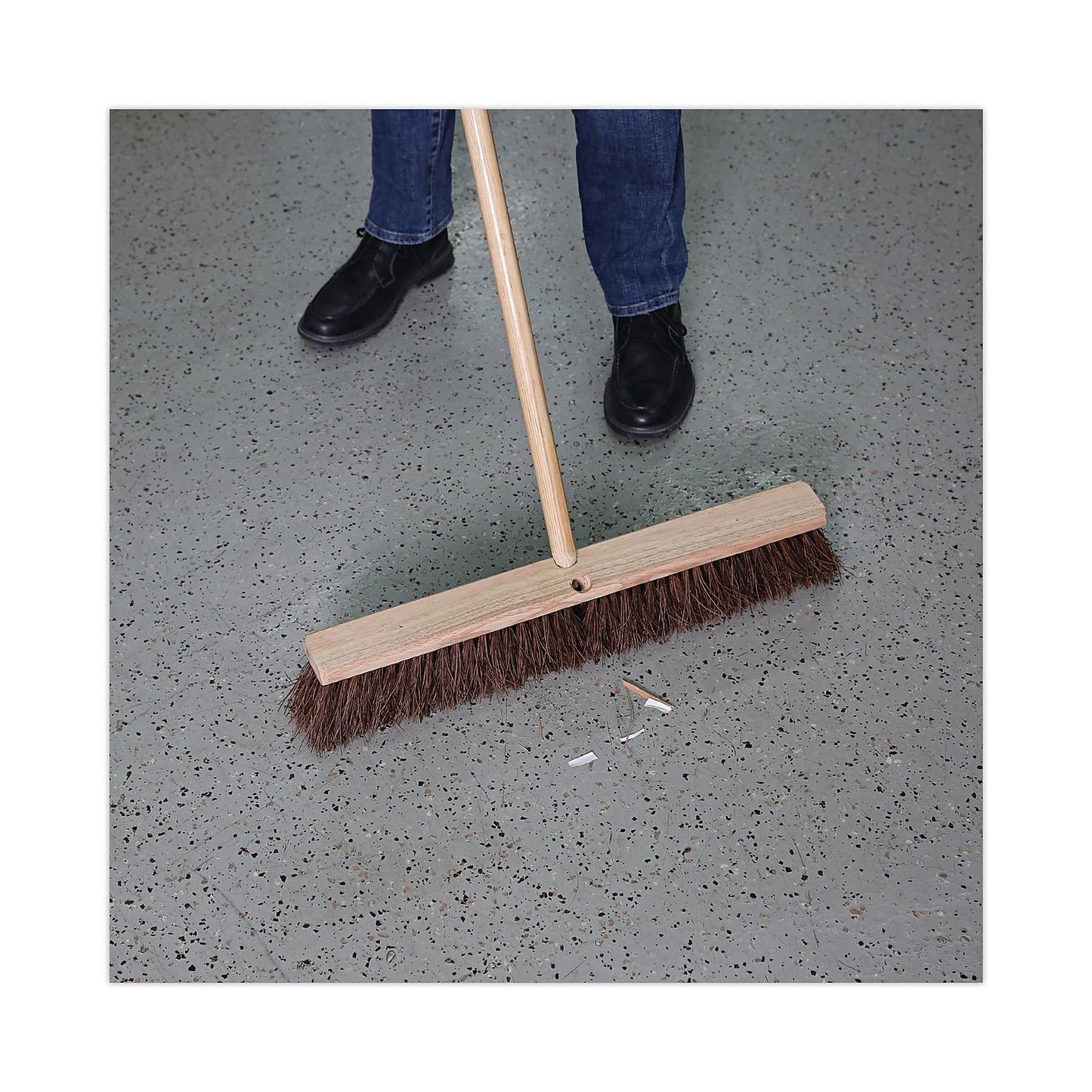 Floor Brush Head, 3 1/4'' Natural Palmyra Fiber, 24''