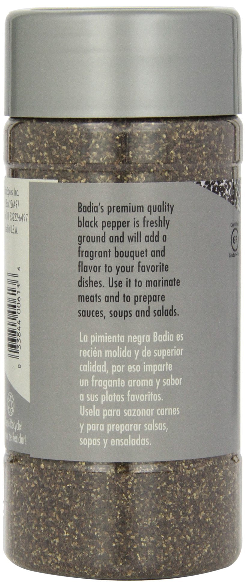 Badia Black Pepper Ground, 7-Ounce (Pack of 6)
