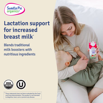 Sweetie Pie Organics Lactation Smoothie, Apple Pear, 11.1 Fl Oz (Pack of 12), Model SP1212, No Artificial Sweeteners or Flavors