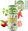 ANCIENT DRINKS Apple Cider Vinegar Beverage with Electrolytes & Probiotics, Mint & Chili, 16 fl oz, Pack of 12 Cans