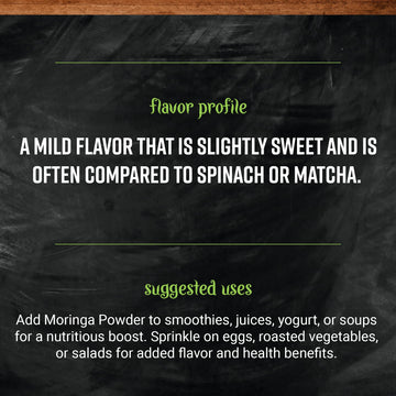 Frontier Co-op Organic Moringa Powder, 16 Ounce, Pack of 1