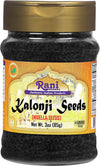 Rani Kalonji (Black Seed, Nigella Sativa, Black Cumin) Seeds 3Oz (85G) Pet Jar ~ All Natural | Gluten Friendly | Non-Gmo | Kosher | Vegan | Indian Origin