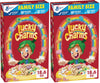 Lucky Charms Cereal with Marshmallows, Gluten Free Cereal Made with Whole Grain, Family Size, 18.6 oz (Pack of 2)