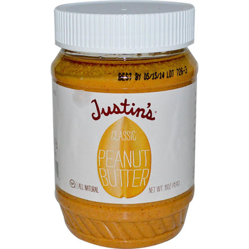 Justin'S Classic Peanut Butter 16 Oz Jar