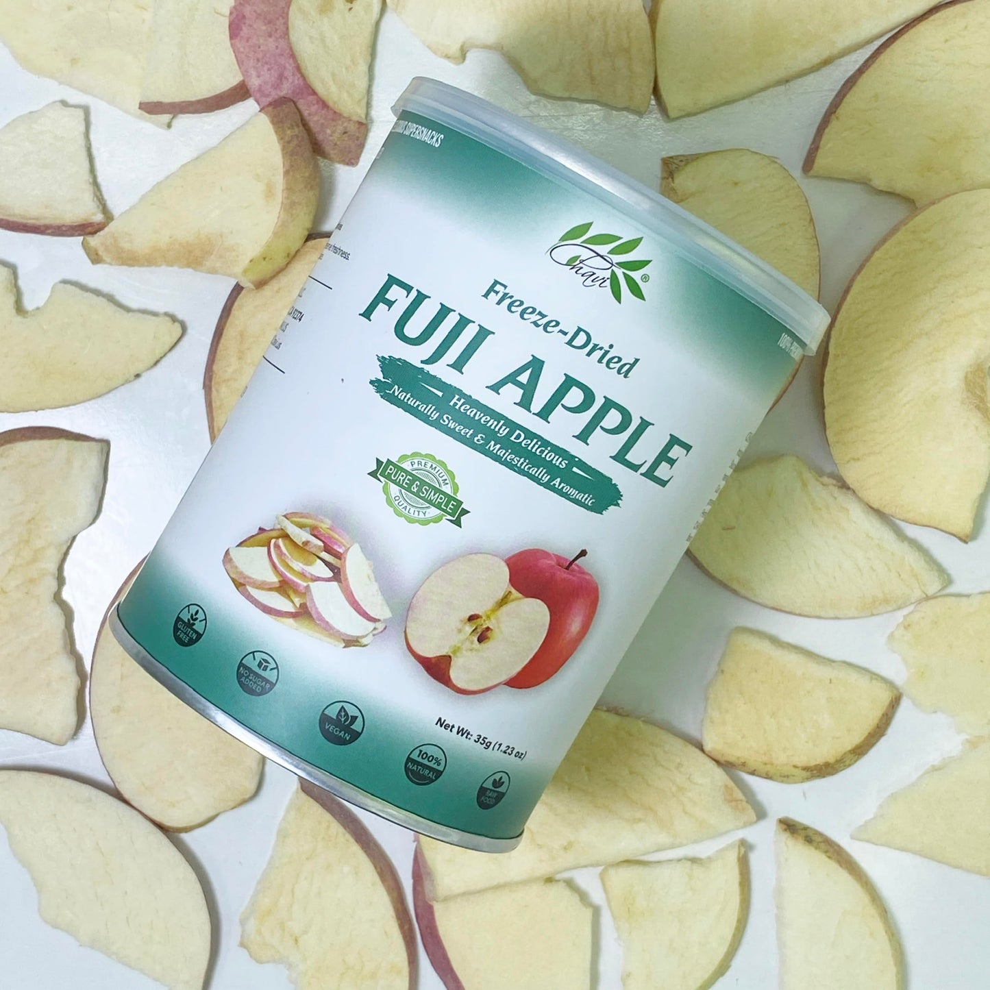 Chavi Freeze-Dried Apple | Healthy Superfood | No Added Sugars Or Preservatives | Non-Gmo, Vegan, Gluten-Free | Long Shelf Life