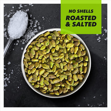Wonderful Pistachios No Shells, Roasted & Salted Nuts, 6 Ounce Resealable Bag, Protein Snacks, Gluten Free, Healthy Snacks For A
