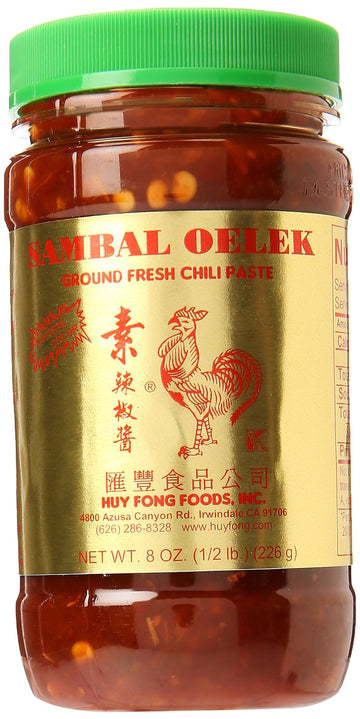 Huy Fong Sambal Oelek Ground Chili Paste - 8 Oz X 2 Bottles