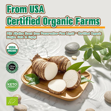 Organic Shirataki Konjac Noodles Low Calorie - 6 Pack Shirataki Noodles, Healthy Diet, Low Carb, Keto & Paleo Friendly, Vegan, G