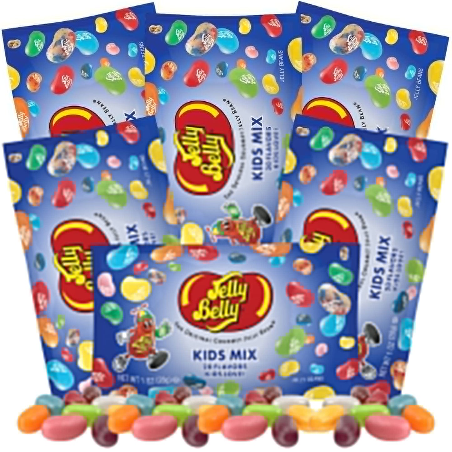 Needzo Jelly Beans Assorted Flavored Individually Wrapped Gourmet Sweet Treat Candies For Gifts Baskets And Birthday Party Favors 1 Ounce Each Pack Of 6