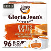 Gloria Jean s Coffees Butter Toffee, Single-Serve Keurig K-Cup Pods, Flavored Medium Roast Coffee, 96 Count