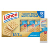 Lance Sandwich Crackers, Captains Wafers White Cheddar, 10 Individual Packs, 6 Sandwiches Each
