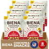 BIENA Chickpea Snacks - Crunchy Roasted Chickpeas - High Fiber Protein Snacks for Adults and Kids - 8-Pack, 5 Ounce - Barbecue
