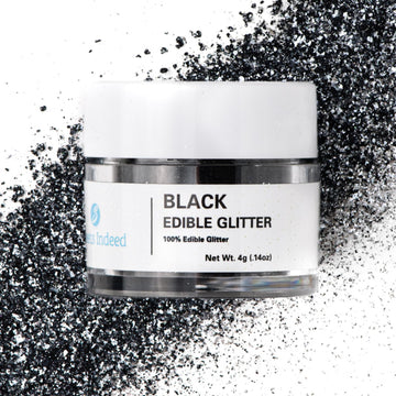 Sweets Indeed, Edible Glitter, Perfect for Drinks, Cocktails, Beverages & Cake Decorating, Dessert Cake Topper, Gift, 4 grams (B