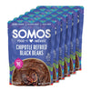 Somos Chipotle Refried Black Beans - Gluten Free, Non-Gmo, Vegan & Microwavable Meals Ready To Eat - Delicious, Healthy & Conven