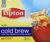 Lipton, Black Tea, Cold Brew, Family Size Tea Bags, 22-Count Boxes (Pack Of 3)