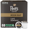 Peets Coffee Medium Roast K-Cup Pods - Café Domingo, 88 Count (4 Boxes of 22 Pods)