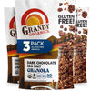 Grandy Organics Dark Chocolate Sea Salt Granola, Certified Organic Granola, Gluten Free, Non-GMO, Certified Kosher, Plant Based