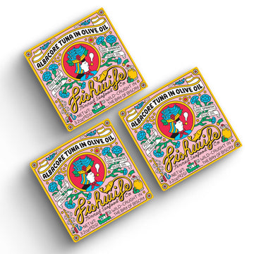 Fishwife Albacore Tuna in Olive Oil 3-Pack (3.2 Ounce) | Wild-Caught & Hand-Packed with Spanish Olive Oil and Salt | MSC-Certifi