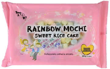 Mochi Sweet Rice Cakes Mini Sweet Rice Cake - Rainbow 300G 10.58Oz