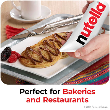 Nutella Hazelnut Spread Piping Bags, 6 Bags, Baking Supplies, Great For Restaurants And Bakeries, 211.2 Oz Total