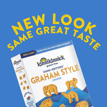 Kinnikinnick - KinniKritters Graham Style Animal Cookies - Gluten Free, Allergy Friendly Vegan Animal Crackers - 8 oz. Box - 6 P