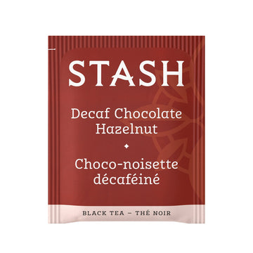 Stash Tea Decaf Chocolate Hazelnut Black Tea - Non-GMO, 18 Count (Pack of 6) - 108 Bags Total
