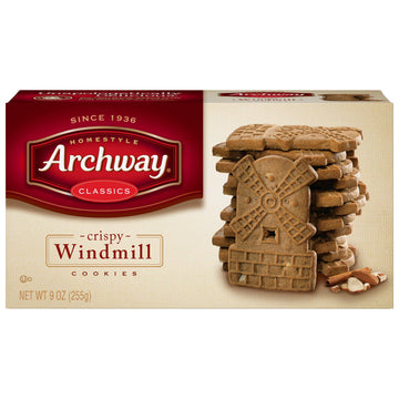 Archway Cookies Crispy Windmill Cookies 9 Oz Box