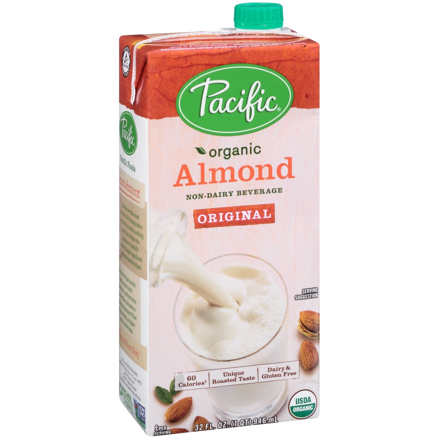 Pacific Natural Foods Organic Almond, Original, 32-Ounce (Pack Of 6)