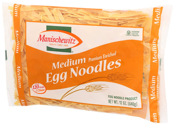 Manischewitz, Medium Noodles, 12 oz