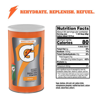 Gatorade Thirst Quencher Powder, Orange Flavor, 76.5 oz Pack, Hydration Boost, Electrolyte Drink Mix