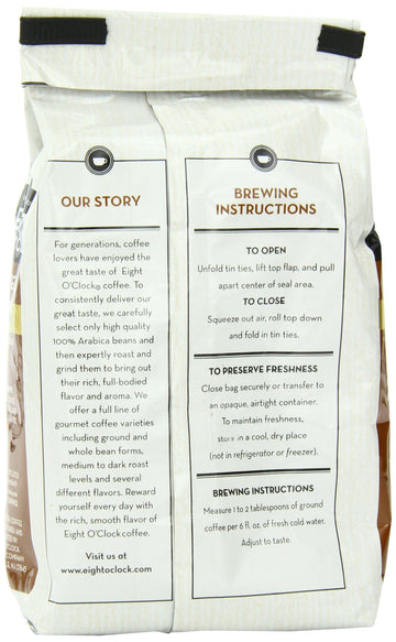 Eight O'Clock Coffee, Hazelnut Ground, 11-Ounce Bags (Pack Of 4)