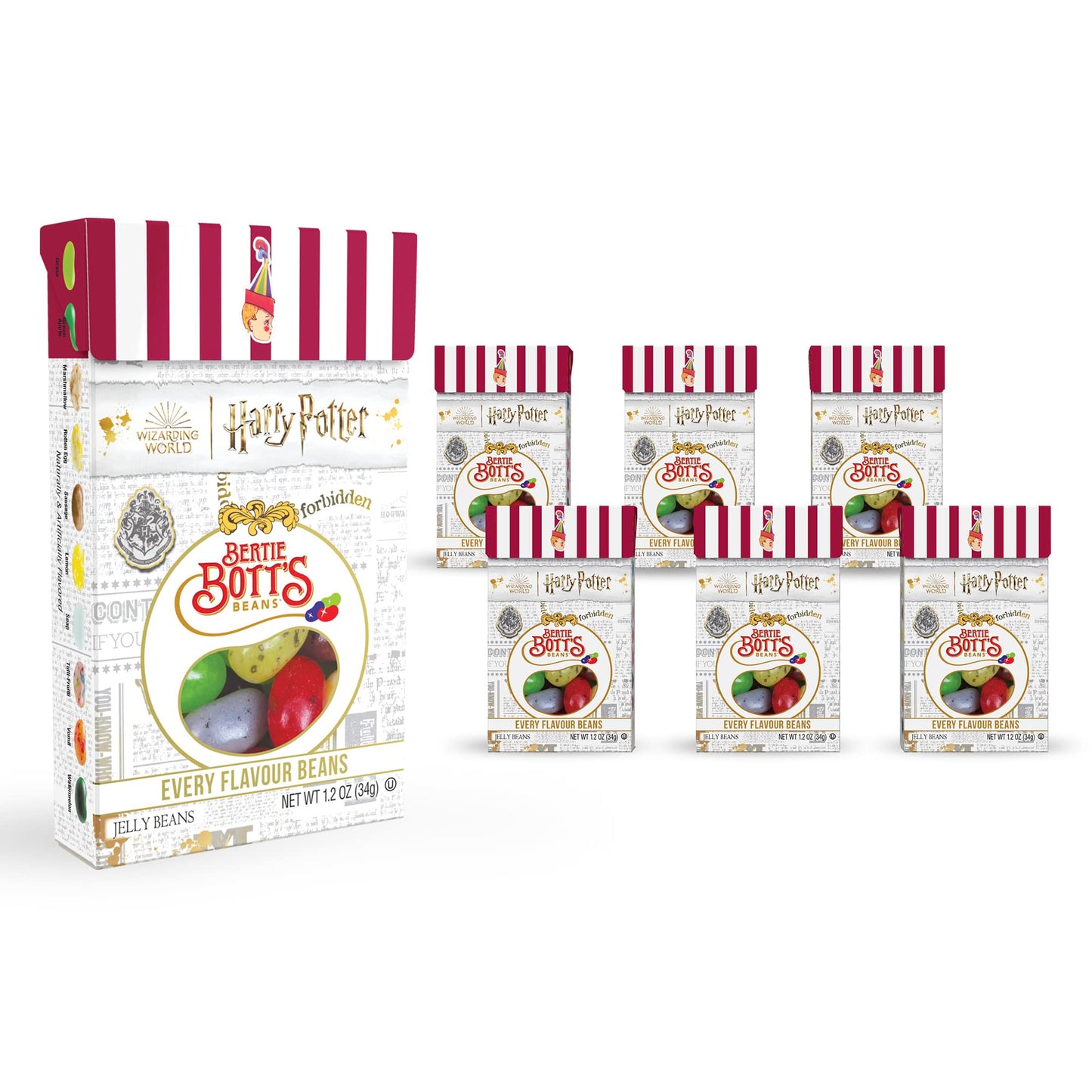 Harry Potter Bertie Bott'S Every Flavour Beans, 1.2 Oz Box, 6 Pack