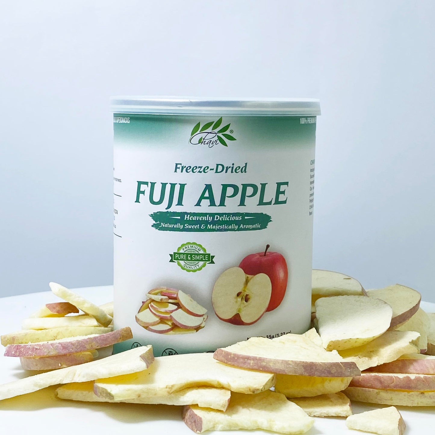 Chavi Freeze-Dried Apple | Healthy Superfood | No Added Sugars Or Preservatives | Non-Gmo, Vegan, Gluten-Free | Long Shelf Life