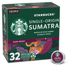 Starbucks K-Cup Coffee Pods, Dark Roast, 100% Arabica, 32 Count, Sumatra