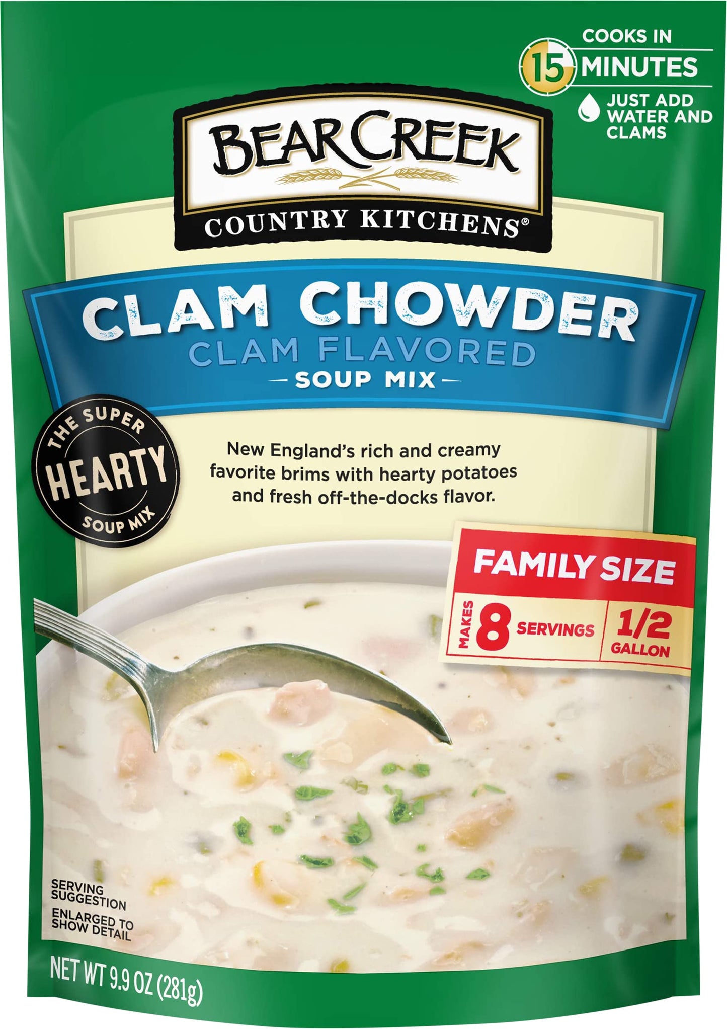 Bear Creek Soup Mix, Clam Chowder, 9.9 Ounce