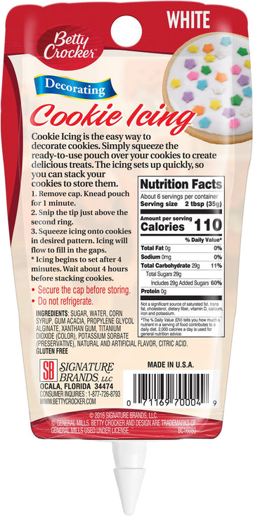 Betty Crocker Cookie Icing White, 7-Ounce (Pack Of 6)