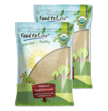 Organic Hulled Sesame Seeds, 18 Pounds - Whole Raw White Sesame Seeds, Non-GMO, Kosher, Vegan, Unroasted, Bulk. High in Iron, an