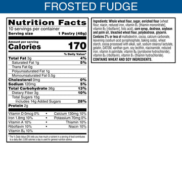 Pop-Tarts Toaster Pastries Made with Whole Grain Frosted Fudge 17.6oz (120 Count)