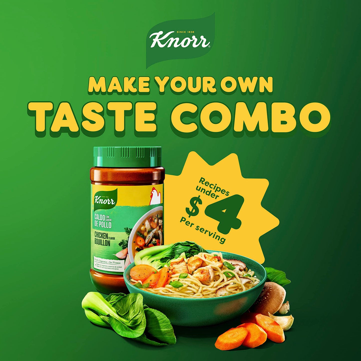 Knorr Granulated Bouillon For Sauces, Soups and Stews Chicken Flavor Naturally Flavored 15.9 oz