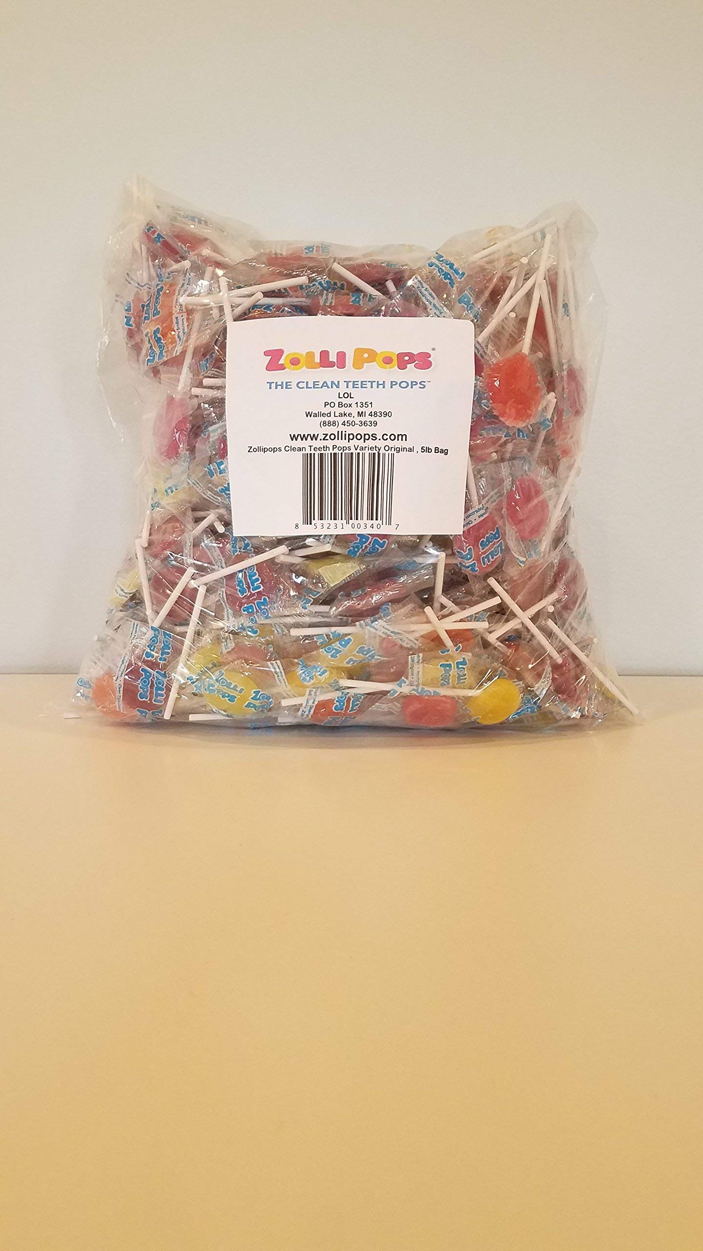 Zollipops Clean Teeth Lollipops | Anti-Cavity, Sugar-Free Candy for a Healthy Smile - Great for Kids, Diabetics, and Keto Diet (