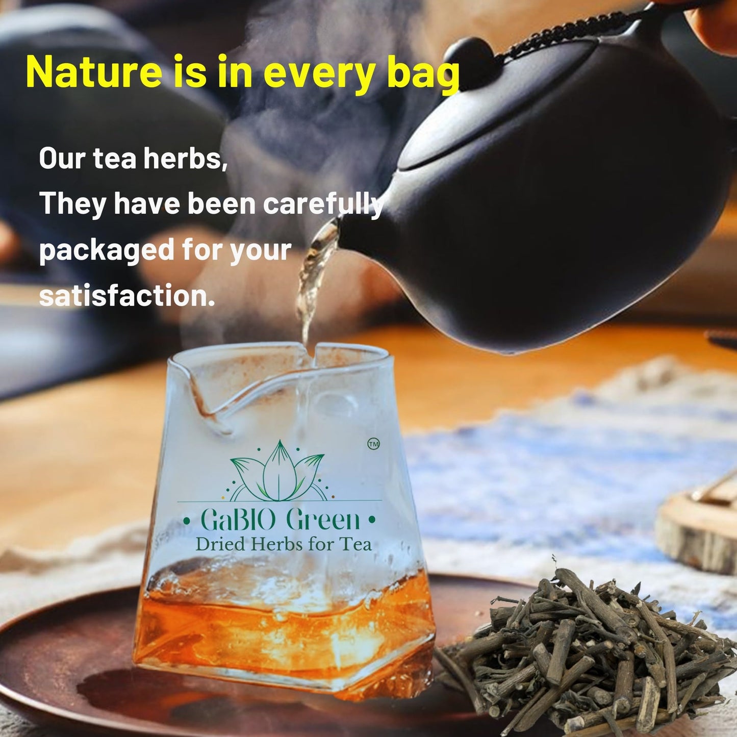 Gabio Green Muicle Mexican Honeysuckle Tea, 2 oz - 100% Natural Herbal Infusion for Wellness